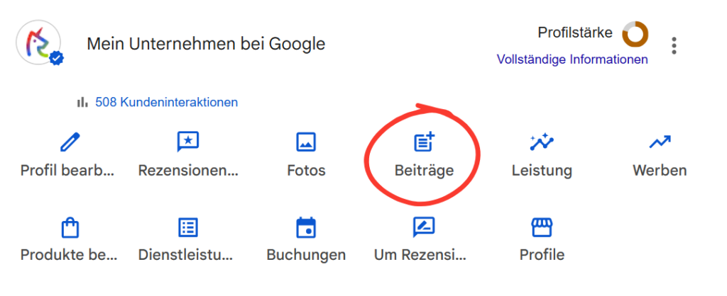 Google Post hinzufügen