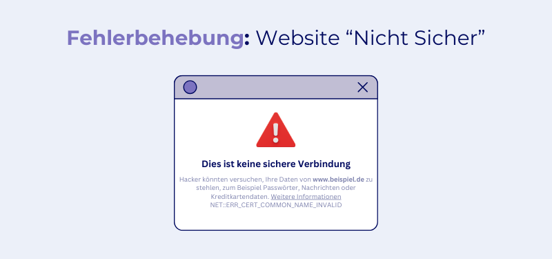Beitragsbild Website nicht sicher