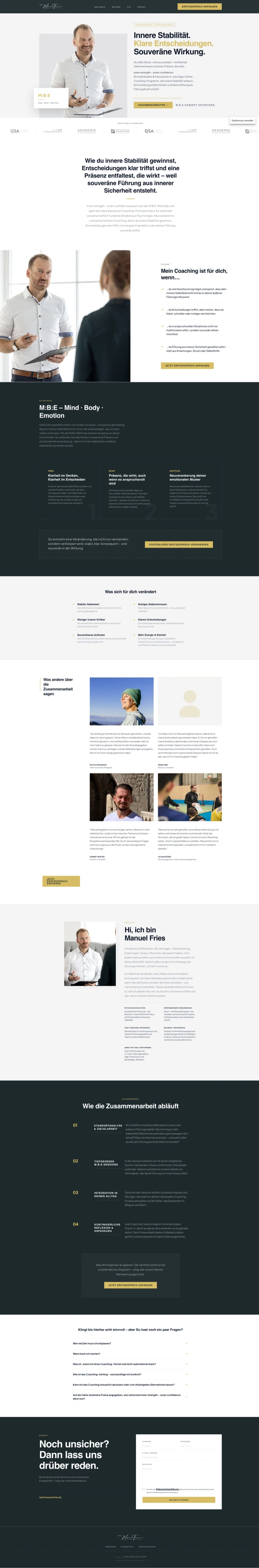 Manuel Fries – Executive Coaching mit klarer Positionierung